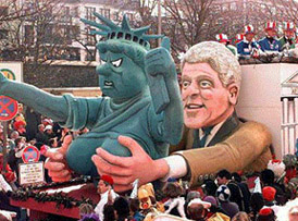 Clinton grasps for Liberty