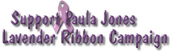 Support Paula Jones Lavender Ribbon Campaign